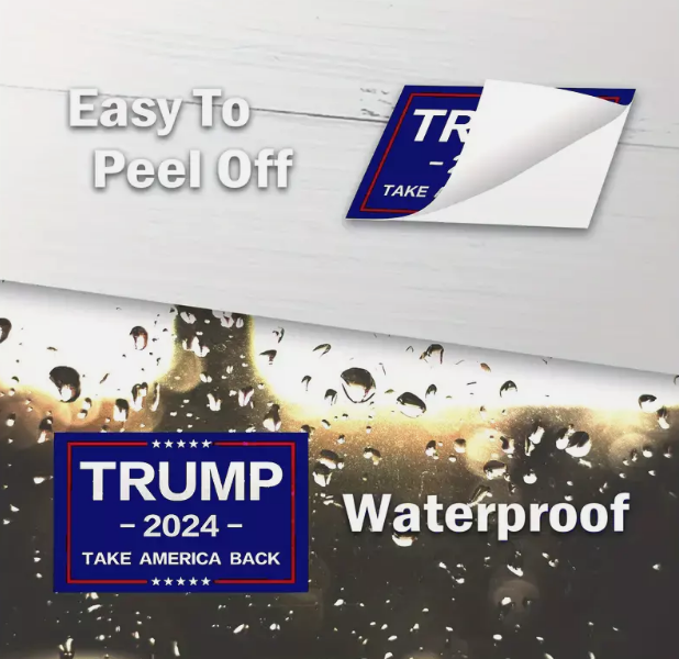 💥 5PCS SET DONALD TRUMP NEW 2024 STICKERS DECALS TAKE SAVE AMERICA BACK MAGA!