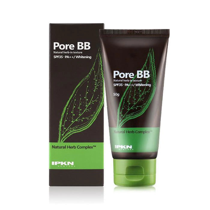 IPKN Natural Herb Tea Pore BB Cream 50g SPF35+PA++ Skin Tone Correction Blemish