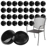 IMPRESA 32 Pack of 1.5-inch Patio Furniture Glides/Feet/Caps for Wrought Iron Outdoor Furniture - Protect Your Floor Surfaces from Scratches, Replacement for Eight Chairs Sliders