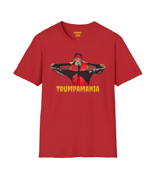 Red TRUMPAMANIA Hulk Hogan, Donald Trump 2024 RNC Republican T-Shirt