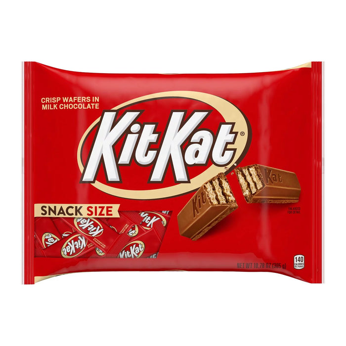 KIT KAT® Milk Chocolate Snack Size, Easter Wafer Candy Bars Bag, 10.78oz