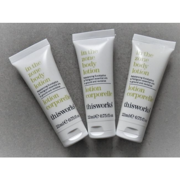 3 thisworks In The Zone Body Lotion - Coconut Oil - Eucalyptus - Essential Oils