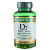 NATURE'S BOUNTY Vitamin D-1000 IU, Rapid Release Softgels 250 ea