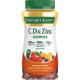 NATURE'S BOUNTY Vitamins C, D3, & Zinc, Immune Support Gummies, Citrus Berry, 70 Count