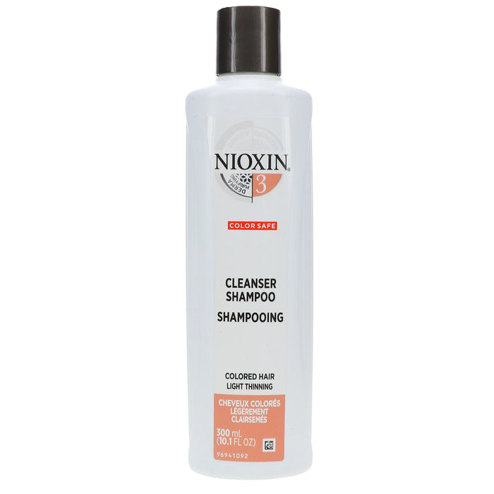 NIOXIN #3 Color Safe Cleanser Shampoo Light Thinning Colored Hair 10.1oz (729)