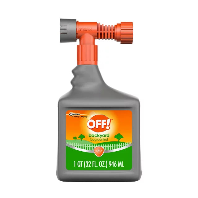 OFF! Backyard Bug Control Yard Protection Hose Spray Attachment 32oz