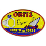 ORTIZ Bonito Del Norte Tuna In Olive OIl 3.95 oz Oval Tin (Spain) 12 pack