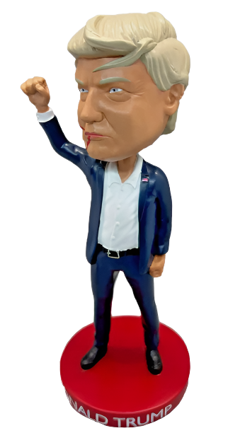 Donald Trump “Keep Fighting” Bobblehead, Trumpinator MAGA Patriot JD Vance, 8”