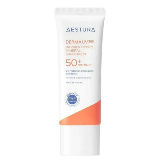 AESTURA Derma UV 365 Barrier Moisture Inorganic Sunscreen SPF50+ PA++++ 40ml