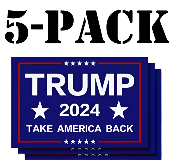 💥 5PCS SET DONALD TRUMP NEW 2024 STICKERS DECALS TAKE SAVE AMERICA BACK MAGA!