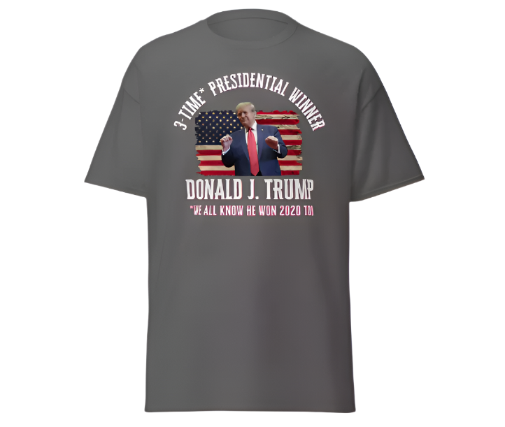 Trump 2024 Victory Shirt Trump Won Trump Inauguration Shirt Trump Vance Charcoal Shirt (S)