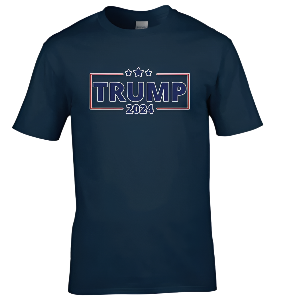 Donald Trump 2024 USA Election America Men Women Unisex T Shirt T-shirt 6173 - Navy (M)