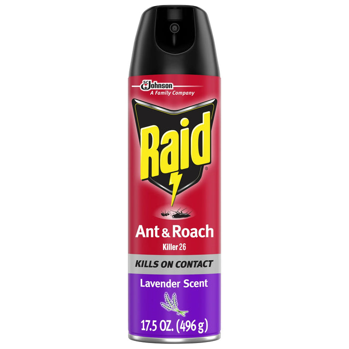 RAID Ant & Roach Killer 26, Lavender Scent Bug Spray, 17.5oz