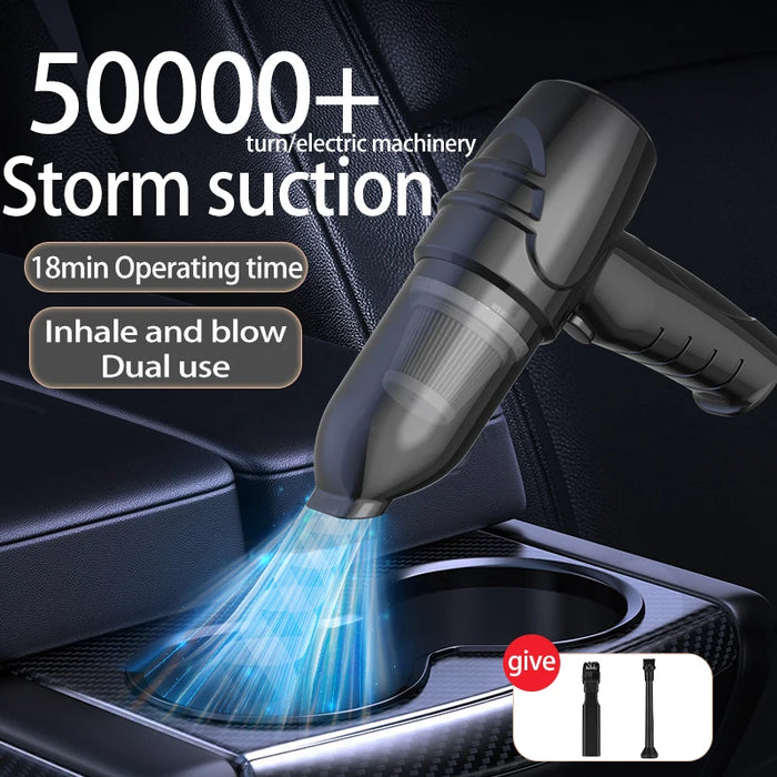 Wireless Car Vacuum Cleaner High-Power Dual-Use (Car & Home) Powerful Multi-Functional Handheld Vacuum with Strong Sucti