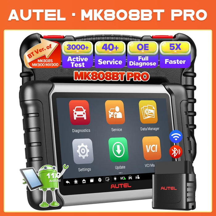 Autel MaxiCOM MK808BT PRO Automotive Car Diagnostic Tool OBD2 Code Reader Bi-directional Scanner Tools All System Diagno