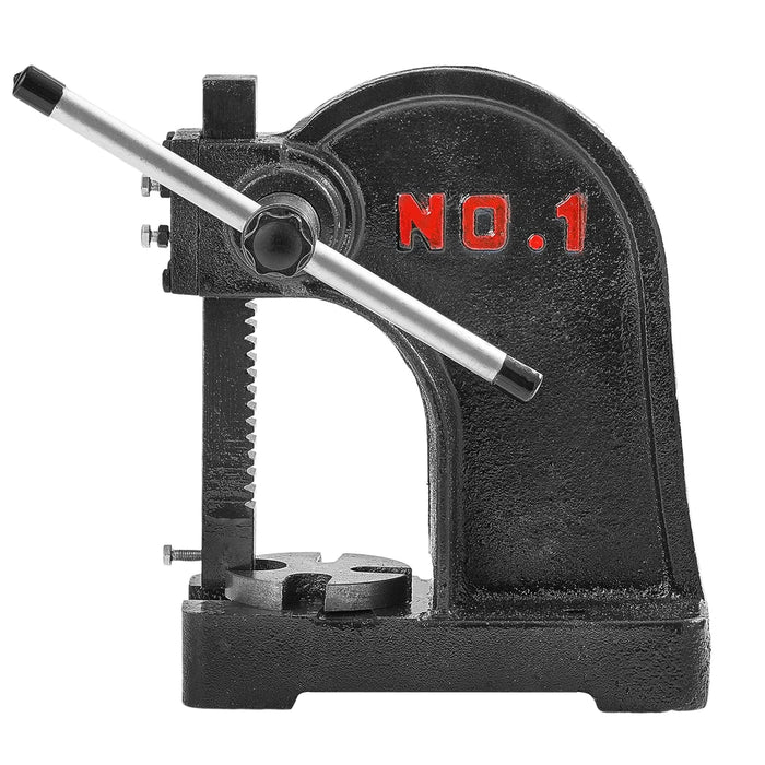 SucceBuy 1 Ton Arbor Press Manual Arbor Press Cast Iron Heavy-duty Manual Desktop Arbor Press Precision Hand Press for S