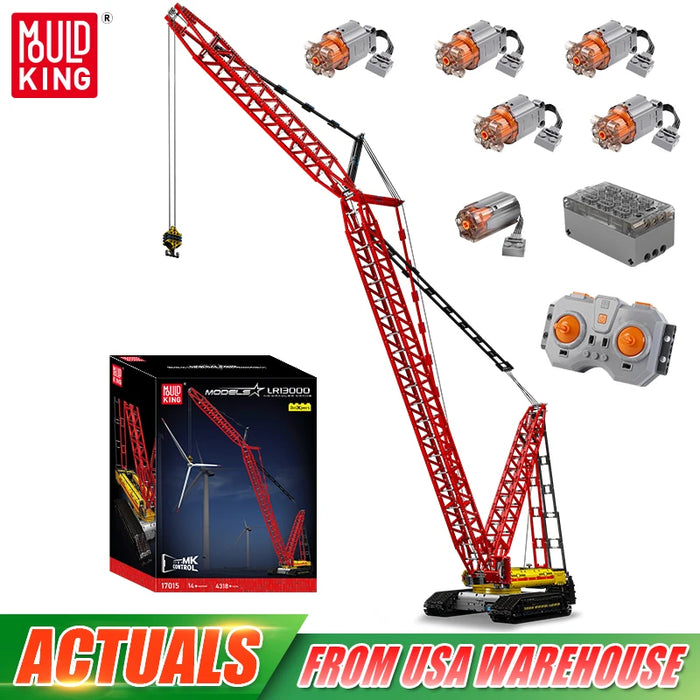Mould King 17015 Technical Car Toys The RC Crawler Crane LR13000 Building Block Assembly Truck Brick Set Kids Christmas 