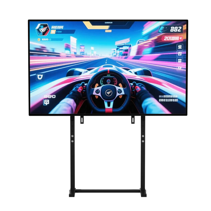 Unho No Drill Mobile TV Stand, Height Adjustable for 32-85 Inch LED LCD Screens, VESA 600x400mm, 40kg/88lbs, Gaming Moni