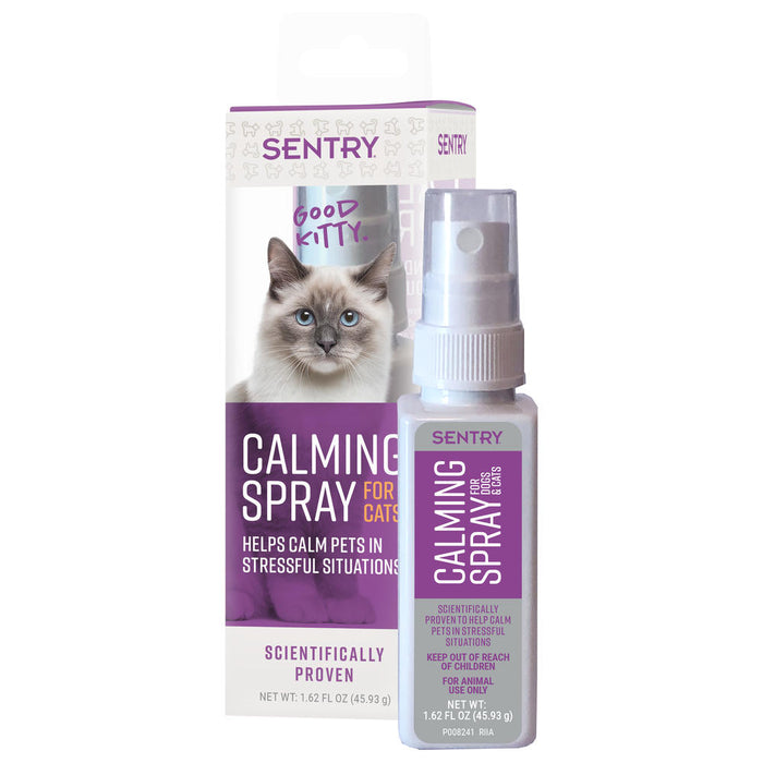 Lot Of 2 SENTRY Calming Spray for Cats 1.62 oz.