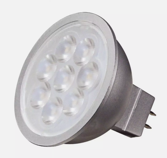 6 Pack Satco S9496 40 Degree Flood FL LED 6.5W =50W 12V MR16 2-Pin GU5.3 3000K