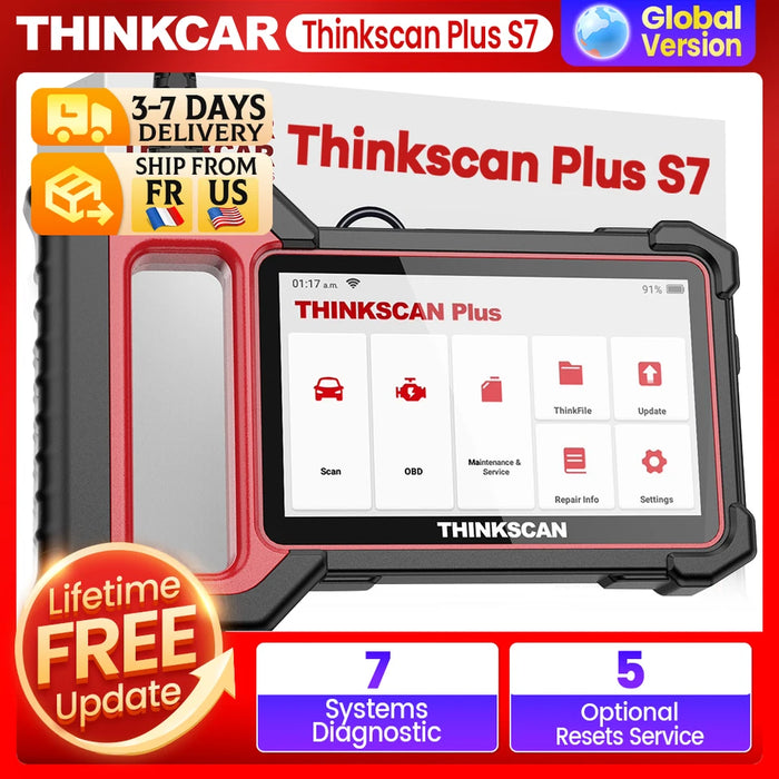 THINKCAR Thinkscan Plus S7 S6 S4 Obd2 Scanner Car Diagnostic Tools Automotivo Scanner Auto Diagnosis Tool Code Reader 28
