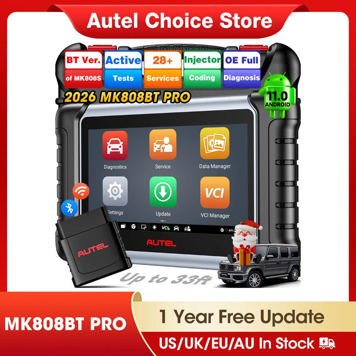 Autel MaxiCOM MK808BT PRO Car Automotivo Diagnostic Tools Bluetooth OBD2 Scanner Code Reader Diagnosis Tool PK MK808KBT 