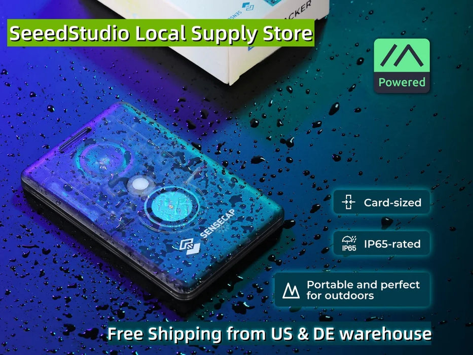 SenseCAP Card Tracker T1000-E for Meshtastic, 868MHz 915 MHz, Nordic NRF52840, Mediatek AG3335 GPS Module