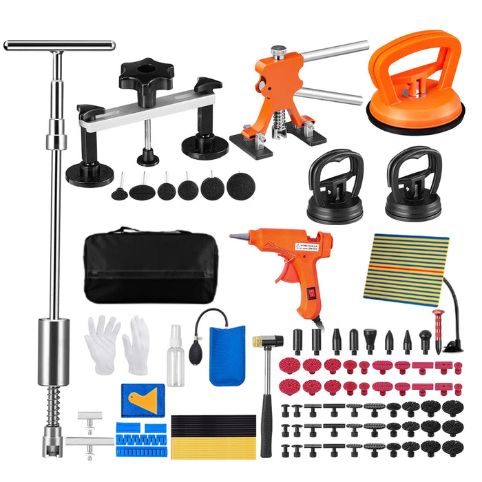 SucceBuy 107 PCS Dent Removal Kit, Paintless Dent Repair Kit Suction Cup Dent Puller for Auto Body Dents, Hail Damage, D