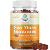 Sea Moss Gummies for Adults and Kids - Vegan Adult and Kids Immune Support Gummies with Burdock Bladderwrack and Sea Moss Gel - Delicious Berry Flavor Sea Moss Supplement Men Women and Children 30ct