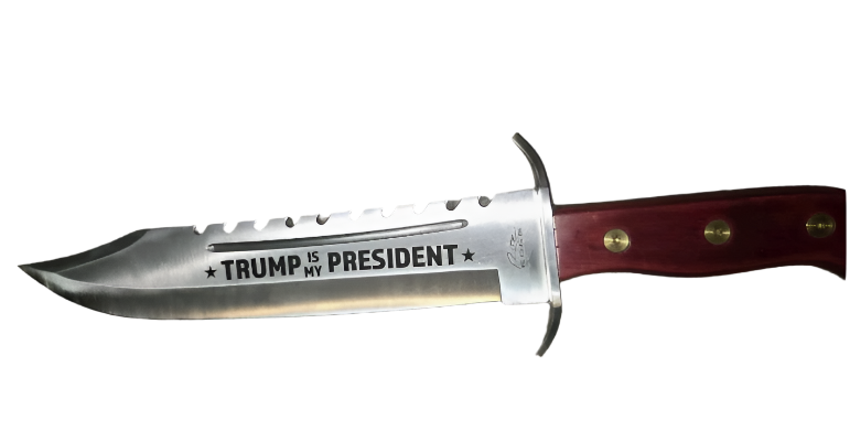 Donald Trump "For President" Bowie Knife