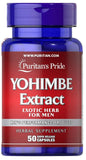 Puritan's Pride Yohimbe 1000 Mg, 50 Count, Vegetable Cellulose, Gelatin