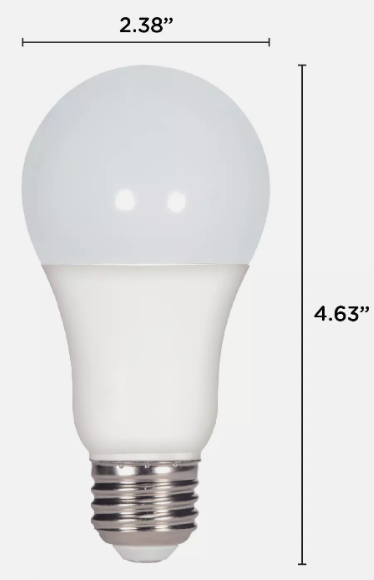 15.5W =100W Non-Dimmable 1600 Lumen A19 LED 30K Warm White Frosted E26 Base Bulb