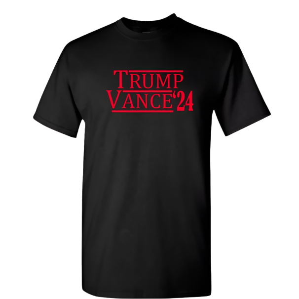 Trump Vance 2024 Black 2X T-Shirt - Presidential T-shirt Patriotic Election Tee