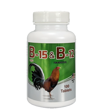 B-12 and B-15 for Roosters - 100 Tablets