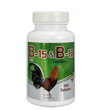 B-12 and B-15 for Roosters - 100 Tablets