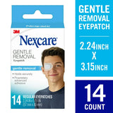 NEXCARE 3M Gentle Removal EYE PATCHES 14 ct Regular Size Patches (2 Packs)