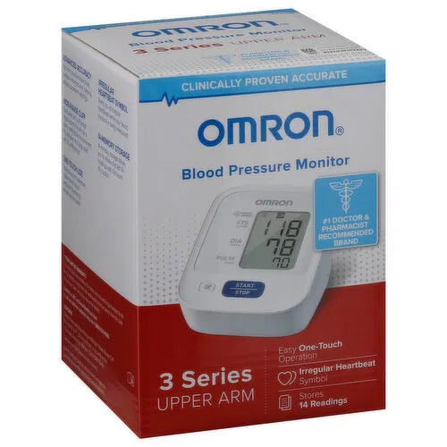 OMRON Bronze Blood Pressure Monitor, Upper Arm Cuff, Digital Blood Pressure Machine, Stores Up To 14 Readings