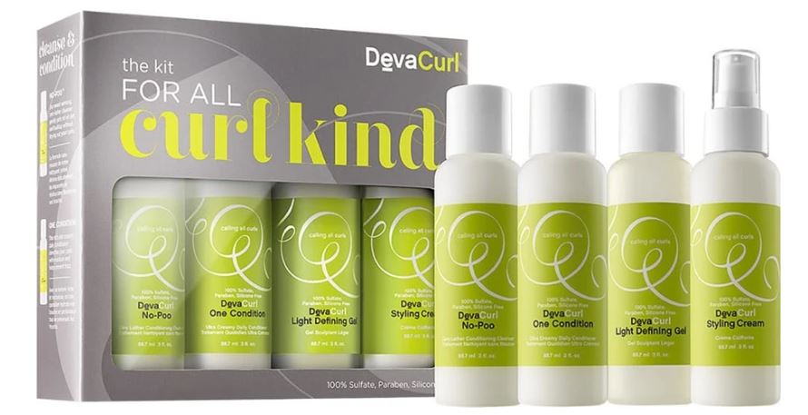 4pc Devacurl SET No Poo Conditioner Gel Cream 3 oz Each TRAVEL SIZE (478)