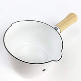 FUJI HORO enamel Miffy Face IH compatible milk pan, one-handed, 12cm