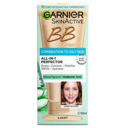 GARNIER BB Cream For Combination Oily Skin SPF 25 Evens Mattifies Pores 50 ml