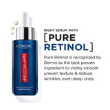 L'Oreal Revitalift Derm Intensives Night Serum with 0.3% Pure Retinol,30ML NEW