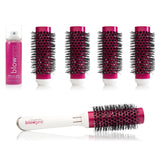 Blowpro CLICK n CURL Blowout Brush Set 8pc. Heat Activated MEDIUM NIB