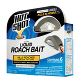 HOT SHOT Ultra Liquid Roach Bait Traps, 6 Count, Roach Repellent and Killer, Kill Roaches And Eggs