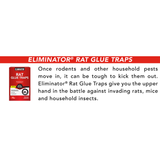 ELIMINATOR Rat Mouse Glue Trap 2 Pack Total of 4 traps no bait required Humane