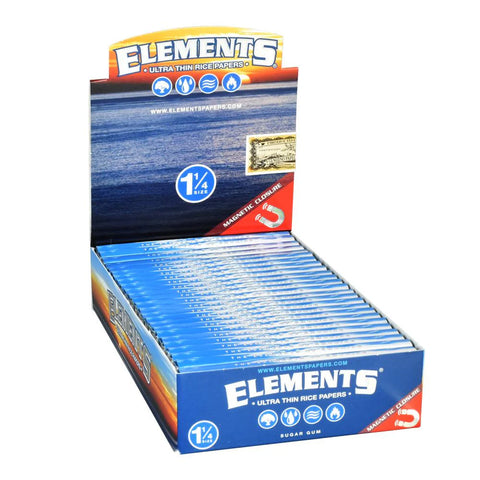 ELEMENT Ultra Thin Rice Papers 1.25 (Made to Burn with Zero Ash) 12 Packs