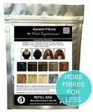 First Impressions 100% Natural Keratin Hair Building Fiber Refill For Hair Loss & Balding