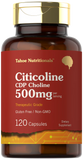 Citicoline Supplements 500mg | 120 Capsules | CDP Choline | Non-GMO, Gluten Free | by Carlyle