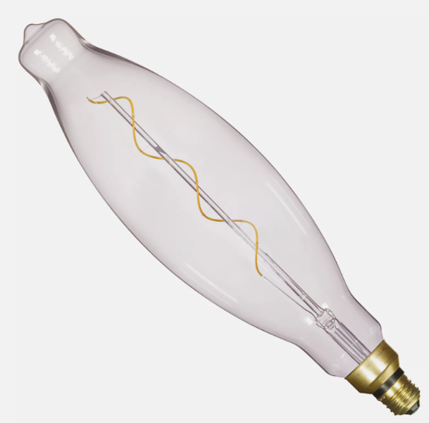 Satco S22431 Clear Vintage Style Spiral Filament LED 4W 40W 120V BT38 Medium E26