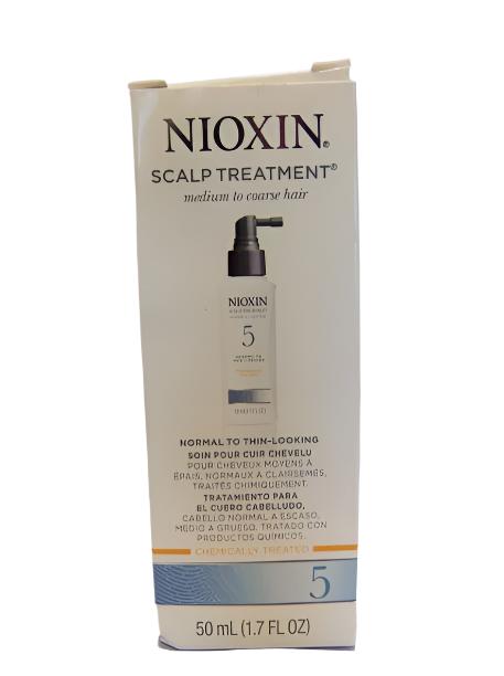 Nioxin SCALP TREATMENT #5 Chemically Treated Hair Medium Coarse Normal Thin 1.7