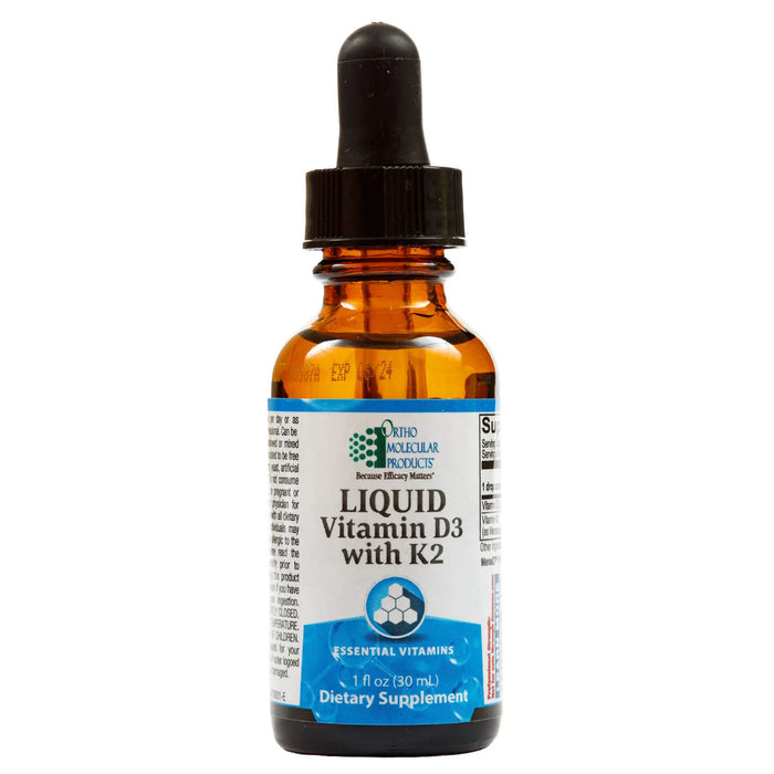 Ortho Molecular - Liquid Vitamin D3 with K2 - 1 OZ Liquid